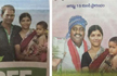 Telangana Govt ads show different Husbands for same woman